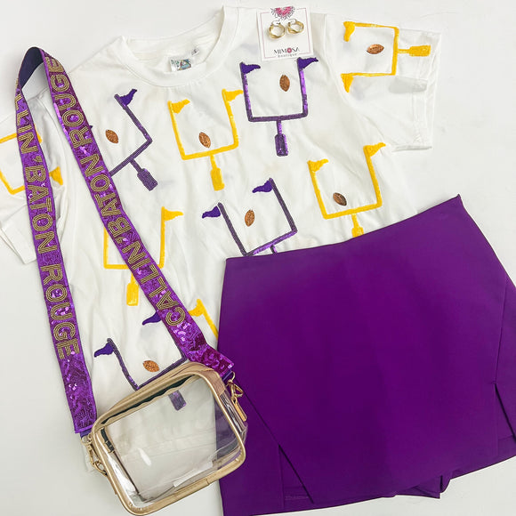 Field Goal Tee Purple & Gold