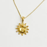 SJD Sun Pendant Necklace