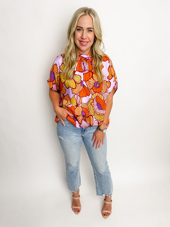 London Bubble Hem Blouse