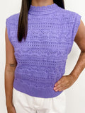 Iris Pointelle Sweater Vest