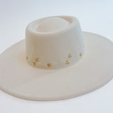 Star Studded Boater Hat