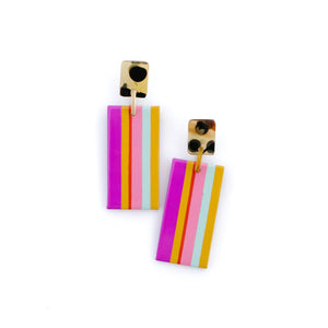ST Magenta Rainbow Cabana Earring