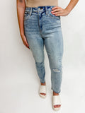 Ally Ultra HR Straight Crop Jean Overkill Lt