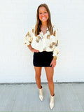 Prowling Satin Button Up Blouse