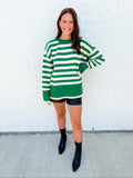 Lucky Stripe Oversized Sweater