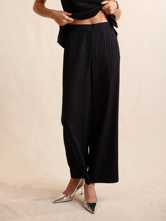 Gilded Pinstripe Pants