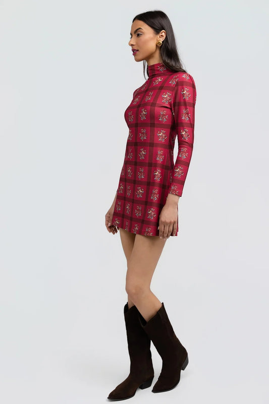 The Dottie Dress Camellia Plaid
