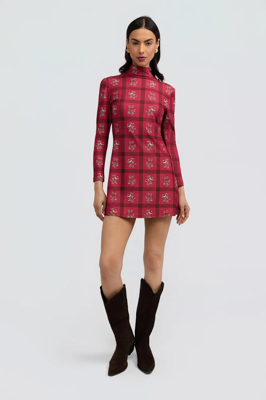 The Dottie Dress Camellia Plaid
