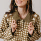 Painted Gingham Barn Jacket
