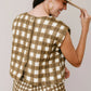 Painted Gingham Greta Top