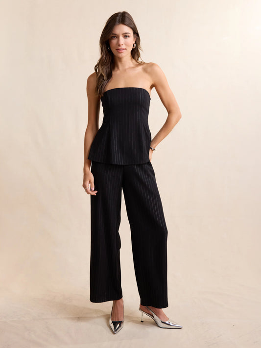 Gilded Pinstripe Pants