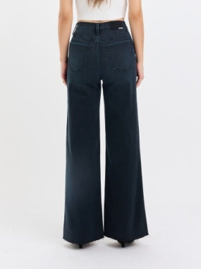 Far Out High Rise Wide Leg Midnight