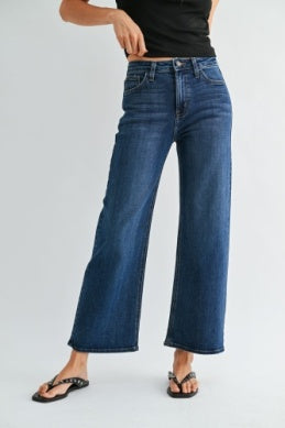 JBD HR Wide Leg Dark Denim