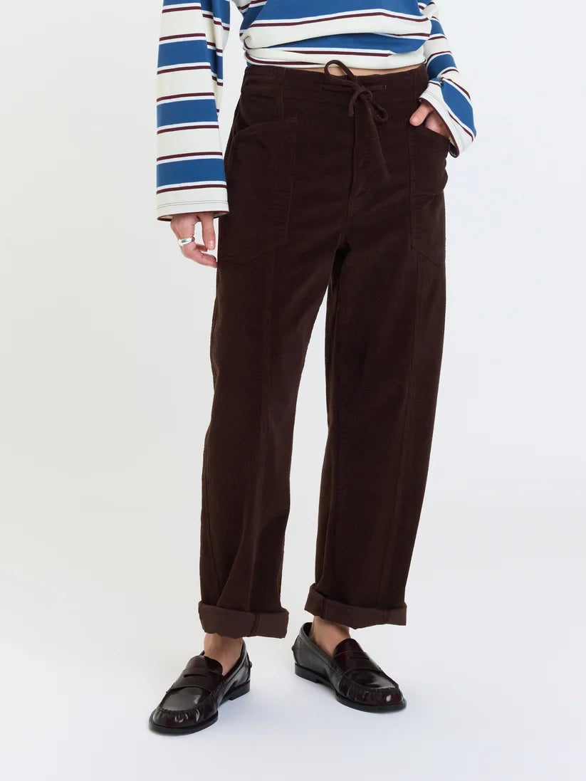 Villa Pant Drawstring Barrel Pant Cord