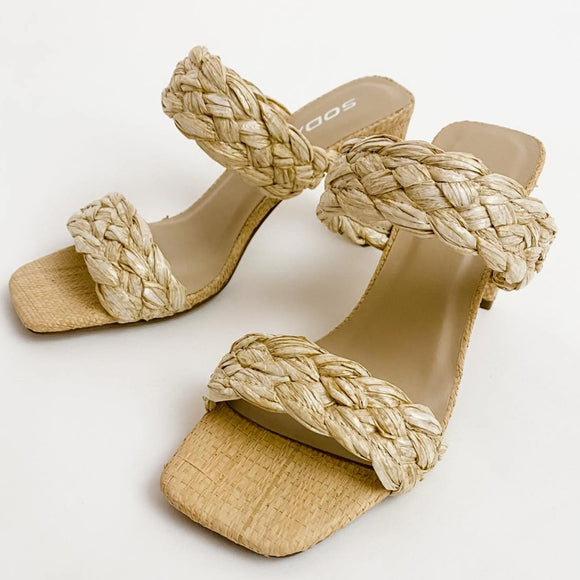 Guilia Raffia Heels