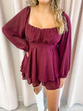Wine Not Long Sleeve Romper