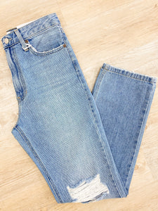 JBD High Rise Long Straight Jean