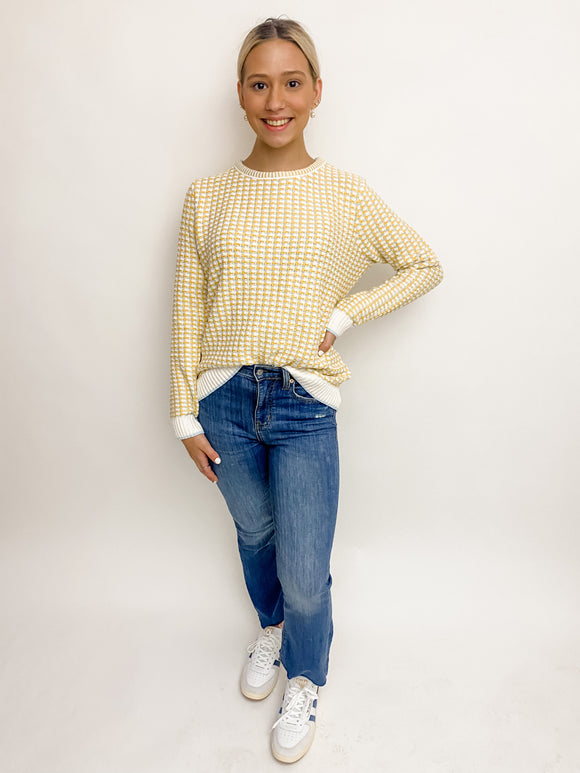 Leah Textured Knit Sweater