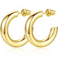 FB Cleo Chunky Gold Hoops