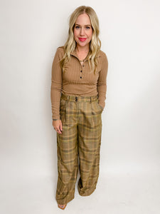 Philo Plaid Woven Pants