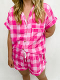 Aurora Checkerboard Pajama Set