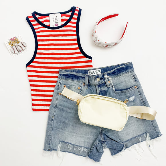 Betsy Stripe Thermal Tank