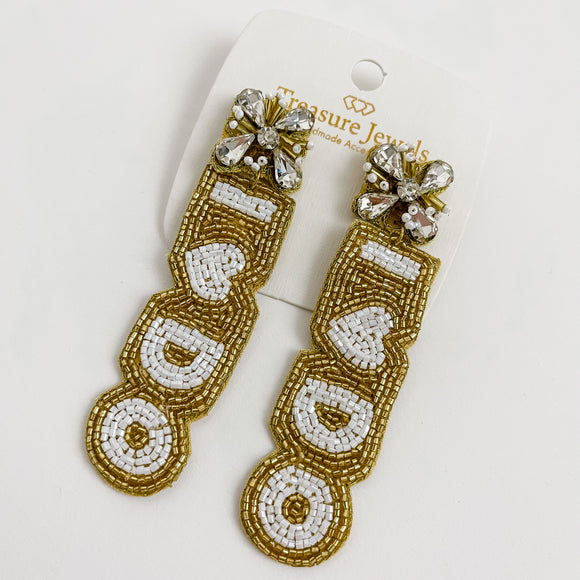 TJ I Do Beaded Earring