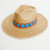 ST Gloria Turquoise Crochet Palm Sun Hat