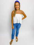 Tailgate Strapless Crop