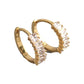 FB Baguette Huggie Hoops