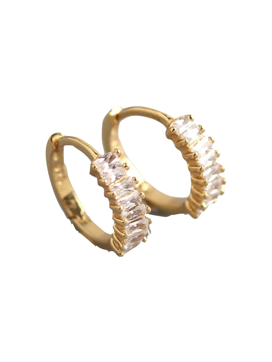 FB Baguette Huggie Hoops