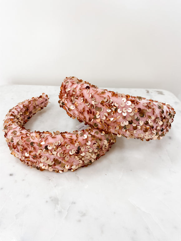 Padded Sequin Headband