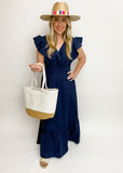 Wide Beach Design Tote Bag