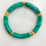 Bloom Acrylic Bracelet w/ Multi Gold Disks