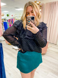 Prairie Blouse in Black Quartz