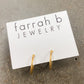 FB Charm Bar Mini Hoops
