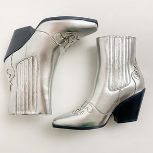 Crystal Metallic Boot
