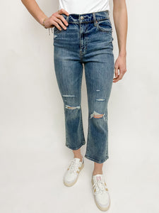 Shy Girl Crop Flare In Too Deep