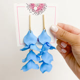 Vir Bar Post Petal Earrings