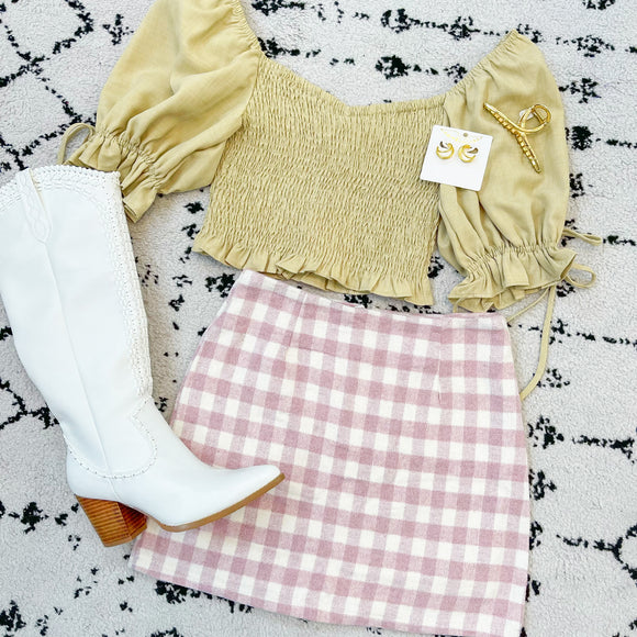 Scout Gingham Mini Skirt