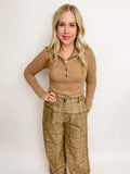 Philo Plaid Woven Pants