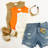Mya Cropped Sweater Tank