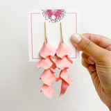 Vir Bar Post Petal Earrings