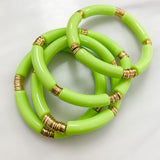 Bloom Acrylic Bracelet w/ Multi Gold Disks