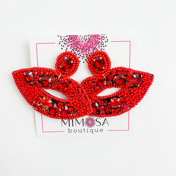 Pucker Beaded Earring