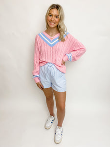 Country Club Cable Knit Sweater