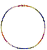 AC Rainbow Tennis Necklace